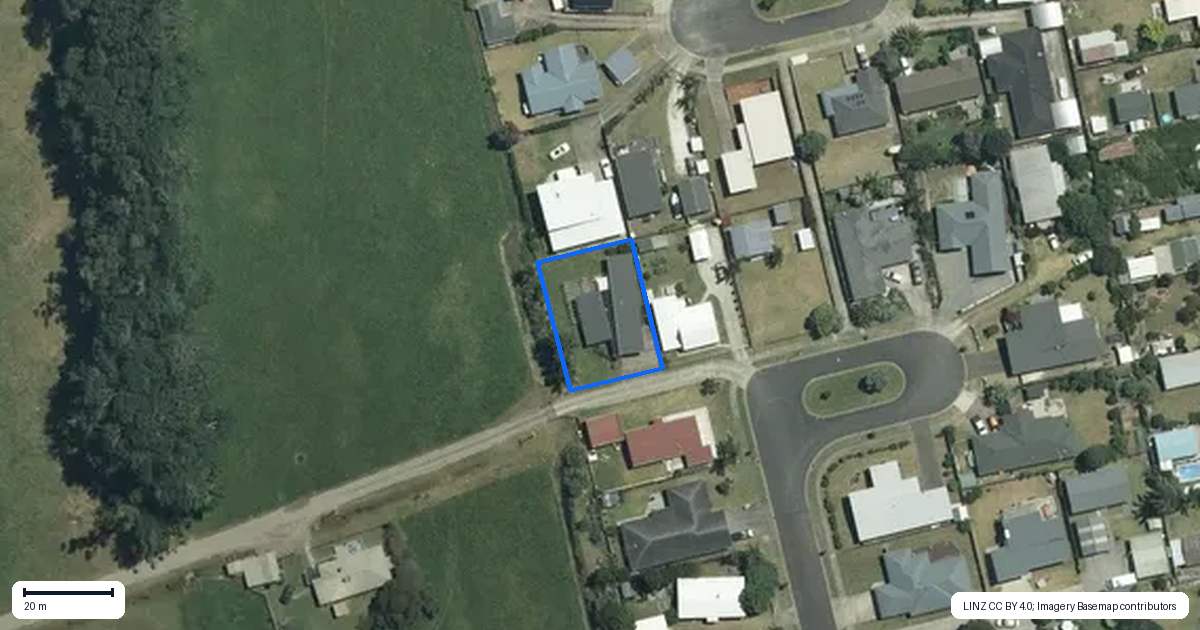 Property context map for 22 Wells Place, Whitianga