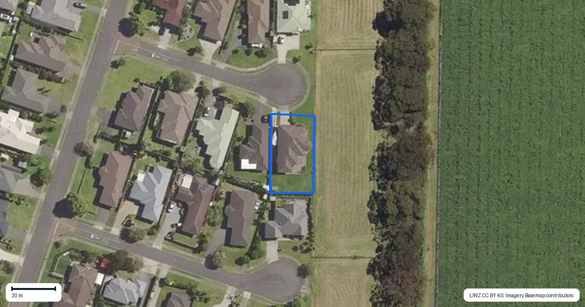 Property context map for 10 Reabrook Place, Katikati