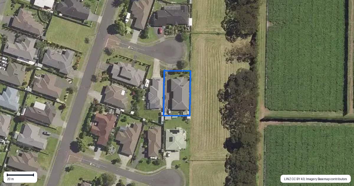 Property context map for 6 Brookby Place, Katikati