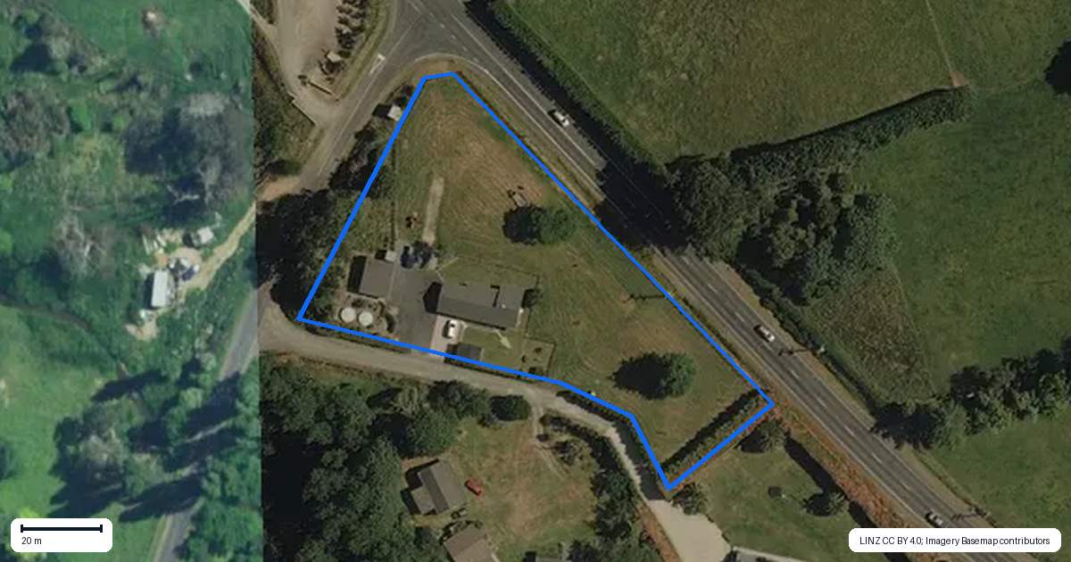 Property context map for 11A Higginson Road, Ngahinapouri, Ohaupo