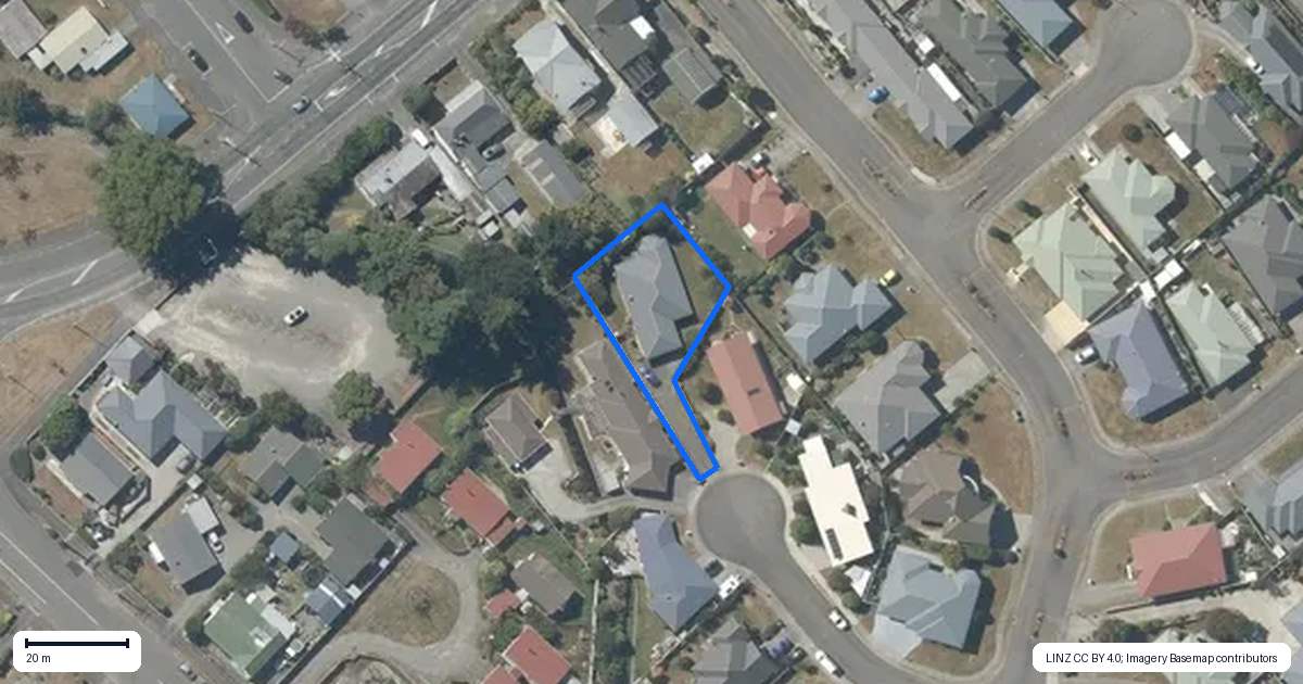 Property context map for 8 Rosewood Grove, Masterton