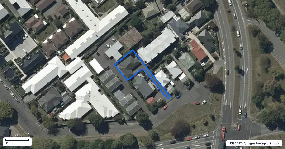 Property context map for 30A Taramea Place, Addington, Christchurch