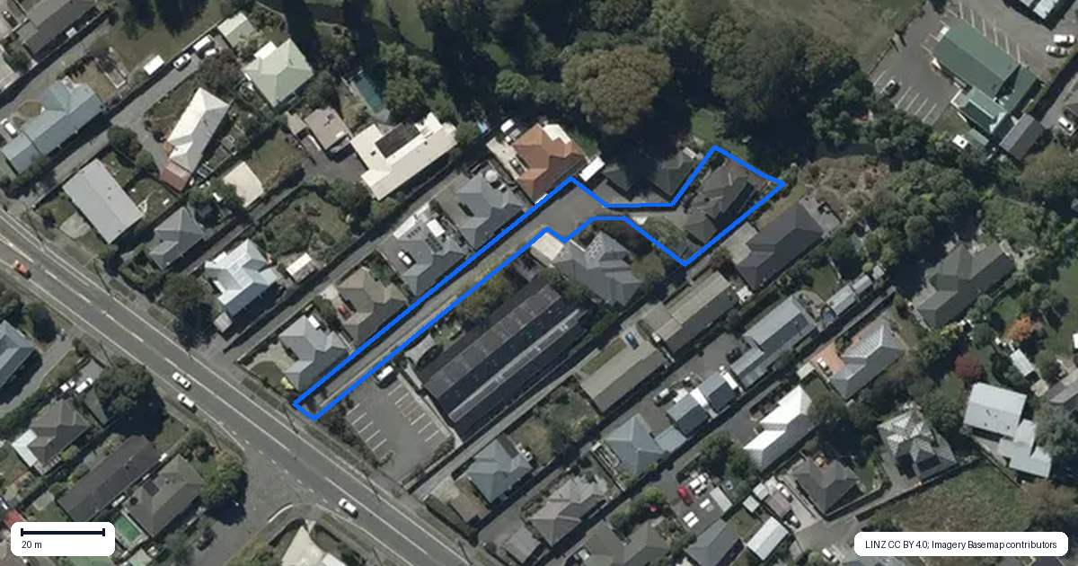 Property context map for 6 Penny Lane, Hoon Hay, Christchurch