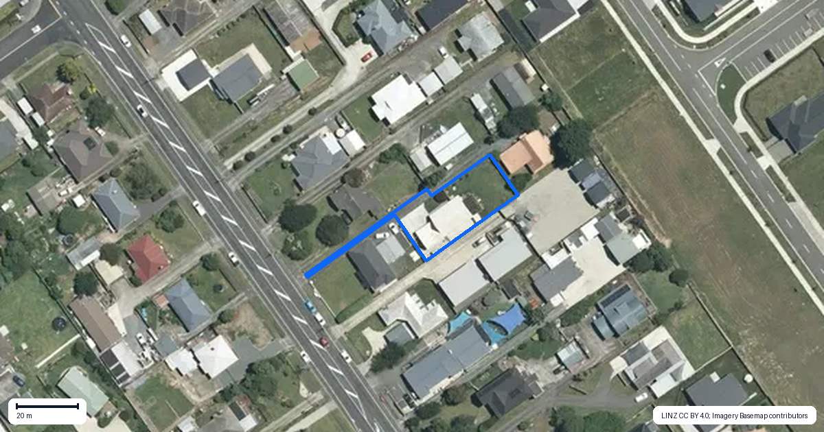 Property context map for 194B Studholme Street, Morrinsville
