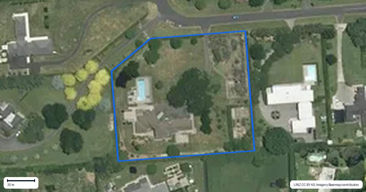Property context map for 13 Meadowgreen Drive, Tamahere, Hamilton