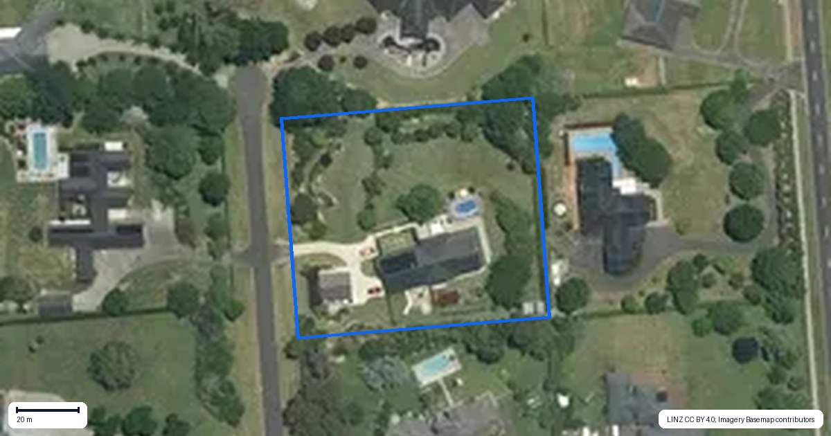 Property context map for 26 Meadowgreen Drive, Tamahere, Hamilton