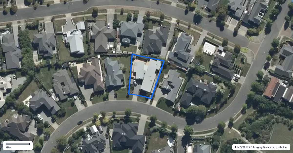 Property context map for 16 Glen Oaks Drive, Northwood, Christchurch
