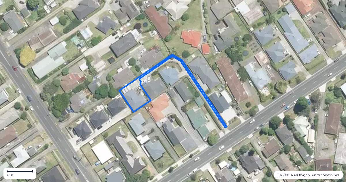 Property context map for 61B West Street, Pukekohe