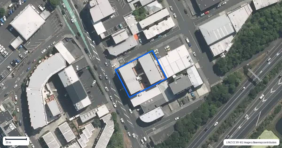 Property context map for 1F/1 Ophir Street, Grey Lynn, Auckland