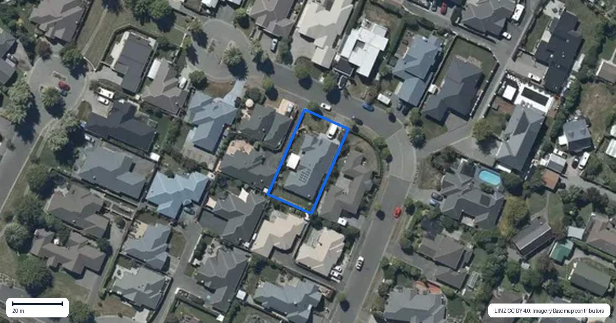 Property context map for 19 Sovereign Gardens, Halswell, Christchurch