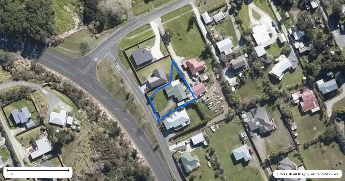 Property context map for 49 Melody Lane, Mangonui