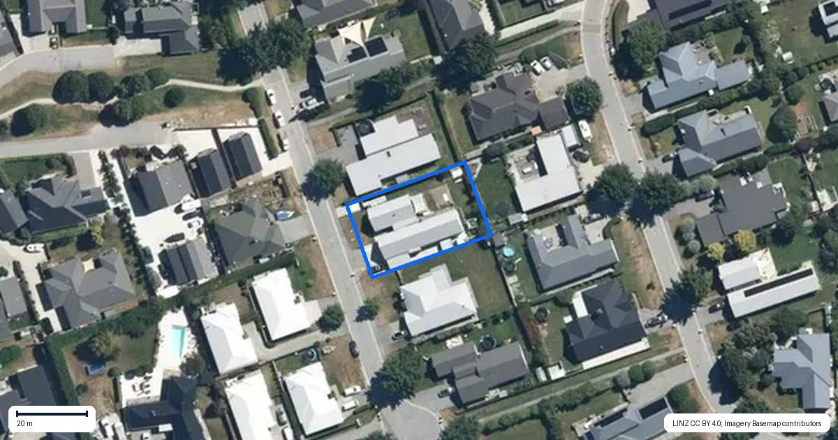 Property context map for 11 Haddow's Place, Lake Hayes, Queenstown