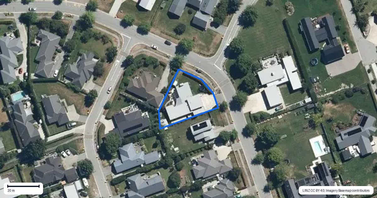 Property context map for 34 Erskine Street, Lake Hayes, Queenstown