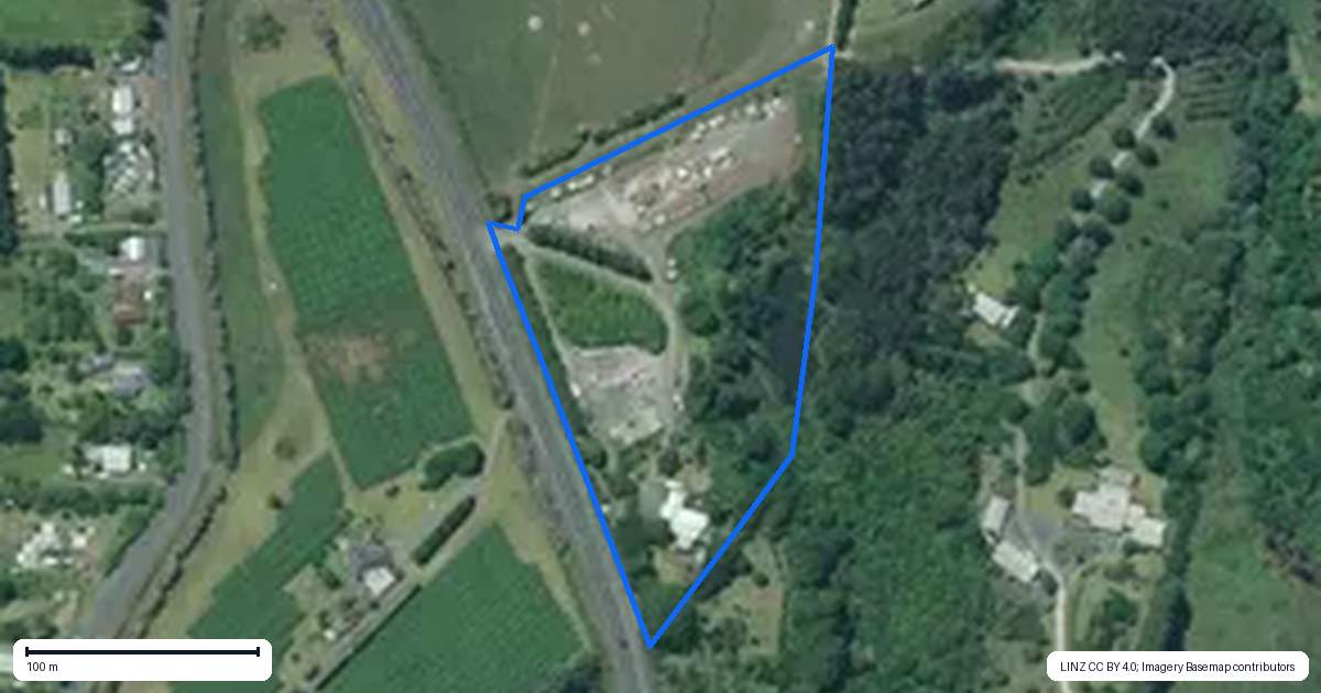 Property context map for 1666 State Highway 10, Kerikeri