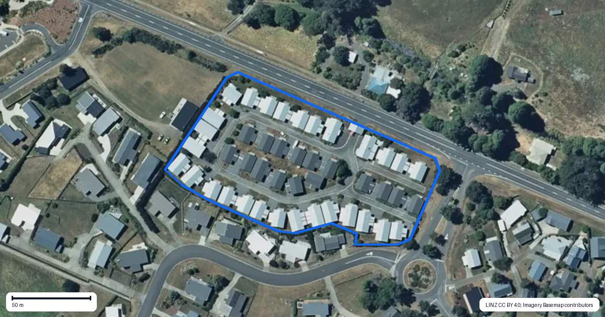 Property context map for 17/20 Rangataua Road, Ohakune