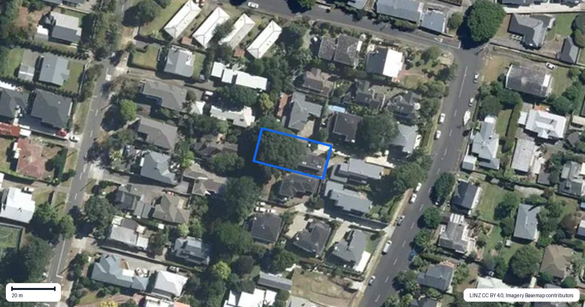 Property context map for 24A Rowan Road, Epsom, Auckland