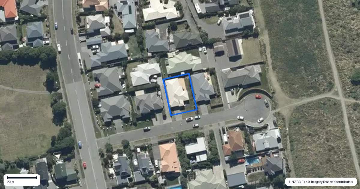 Property context map for 5 Stout Street, Waimairi Beach, Christchurch