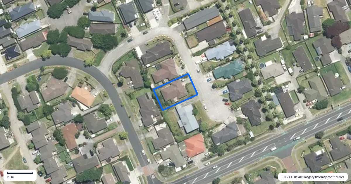 Property context map for 7 Zoe Court, Manurewa, Auckland