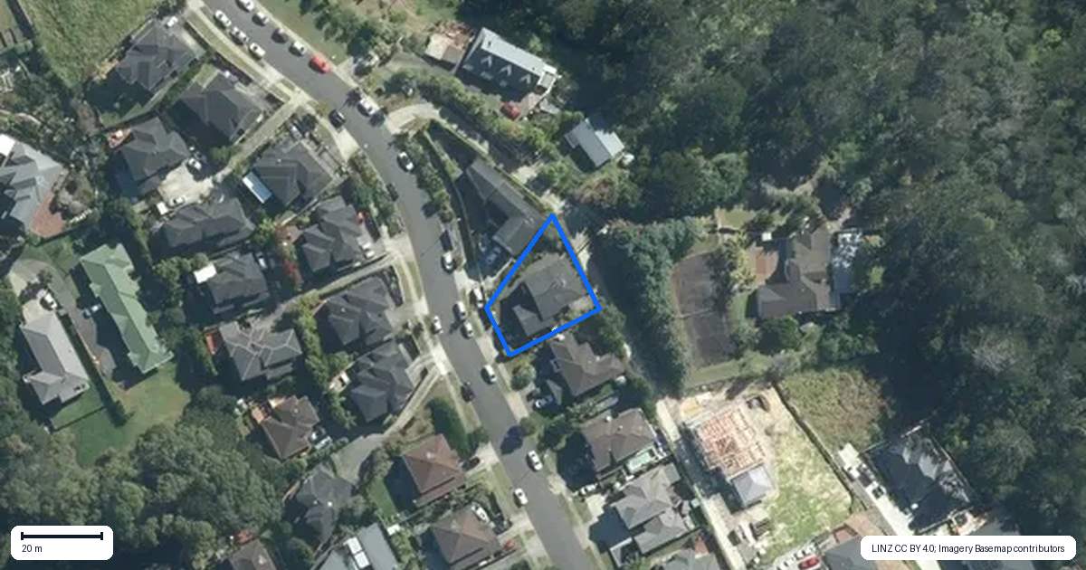 Property context map for 71 Rising Parade, Fairview Heights, Auckland