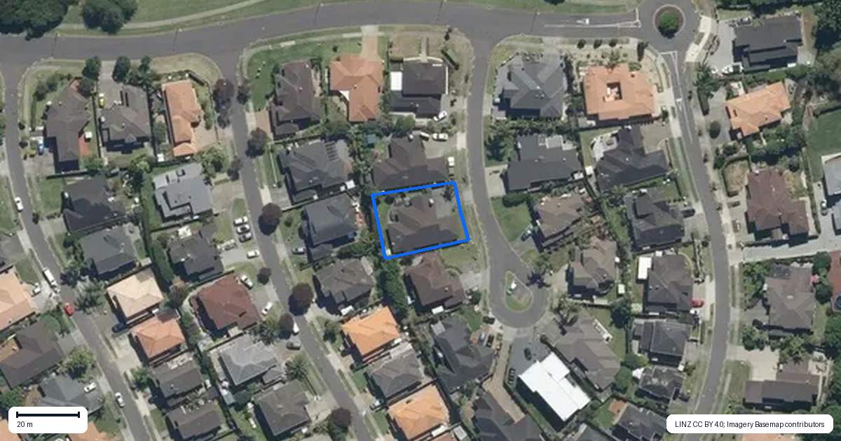 Property context map for 5 Fintry Place, Flat Bush, Auckland