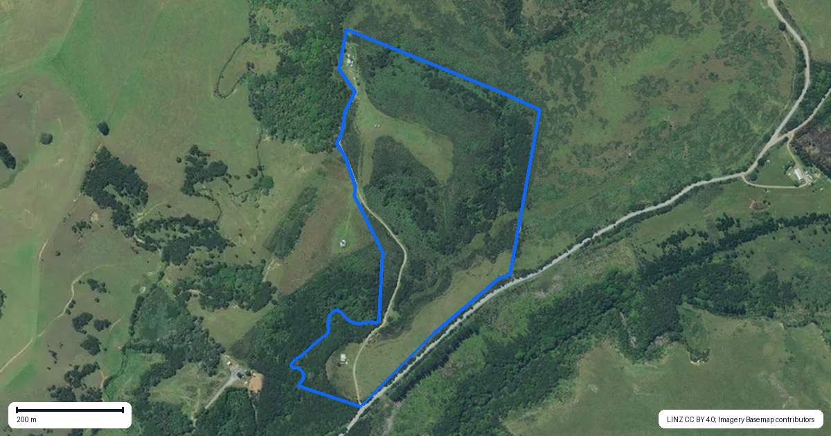 Property context map for 153 Taemaro Road, Hihi, Mangonui
