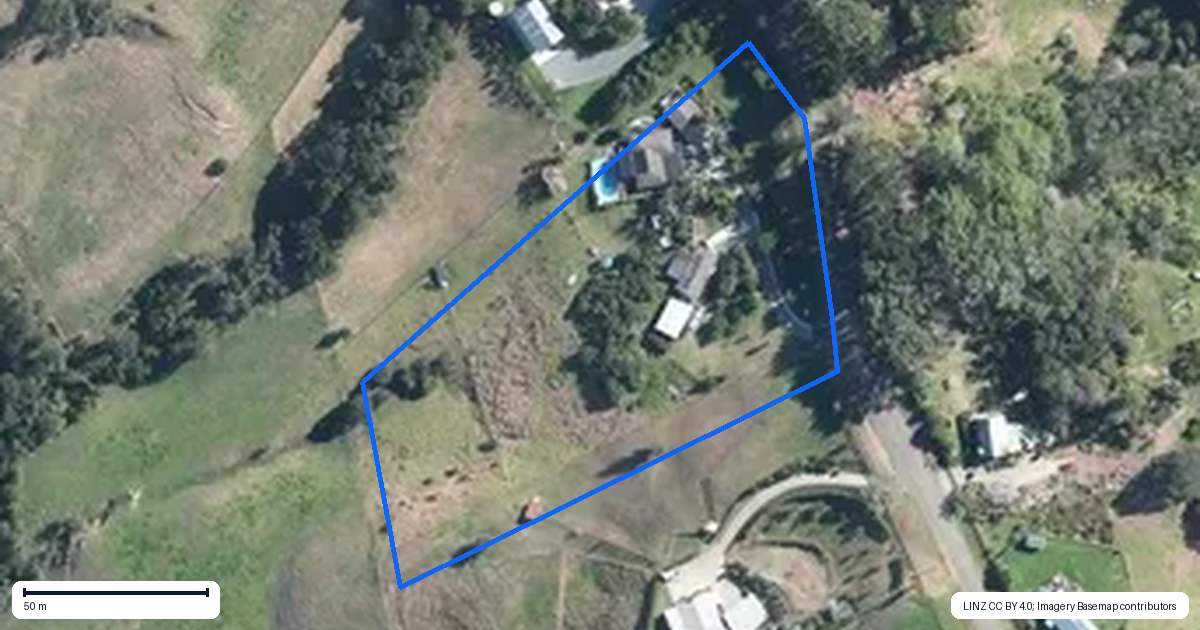 Property context map for 57 Basil Orr Road, Kaukapakapa
