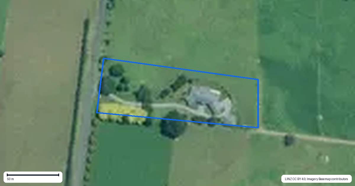 Property context map for 240 Gunn Road, Waharoa