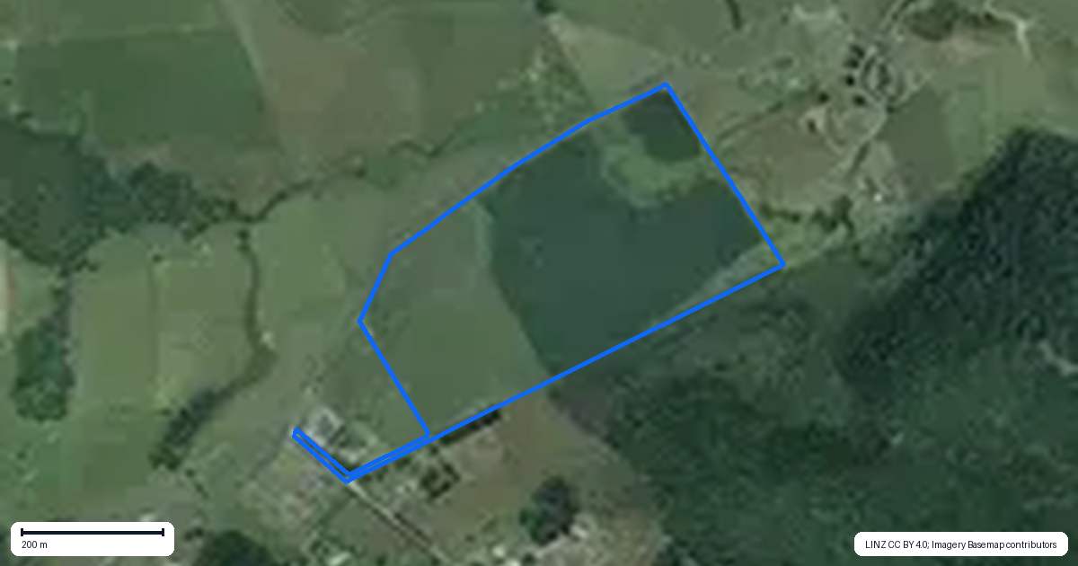Property context map for 11 Harrison Lane, Okaihau