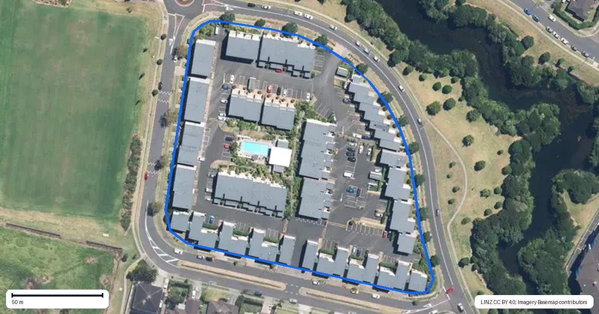Property context map for 98/7 Kelvin Hart Drive, East Tamaki, Auckland