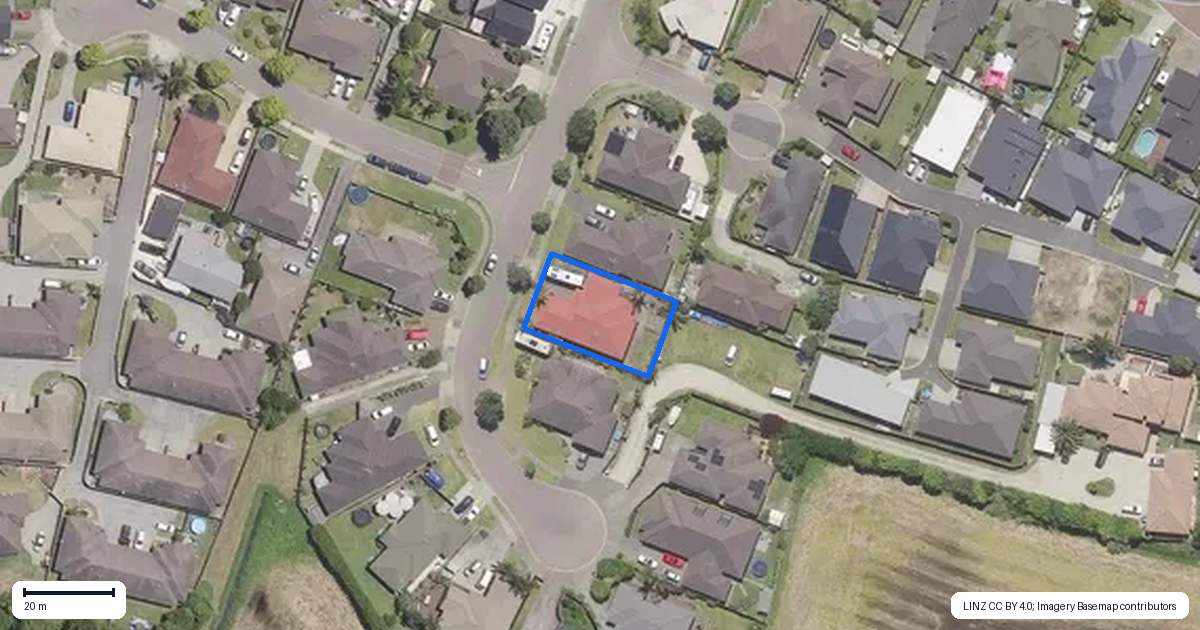 Property context map for 11 Palomino Place, Papamoa Beach, Papamoa