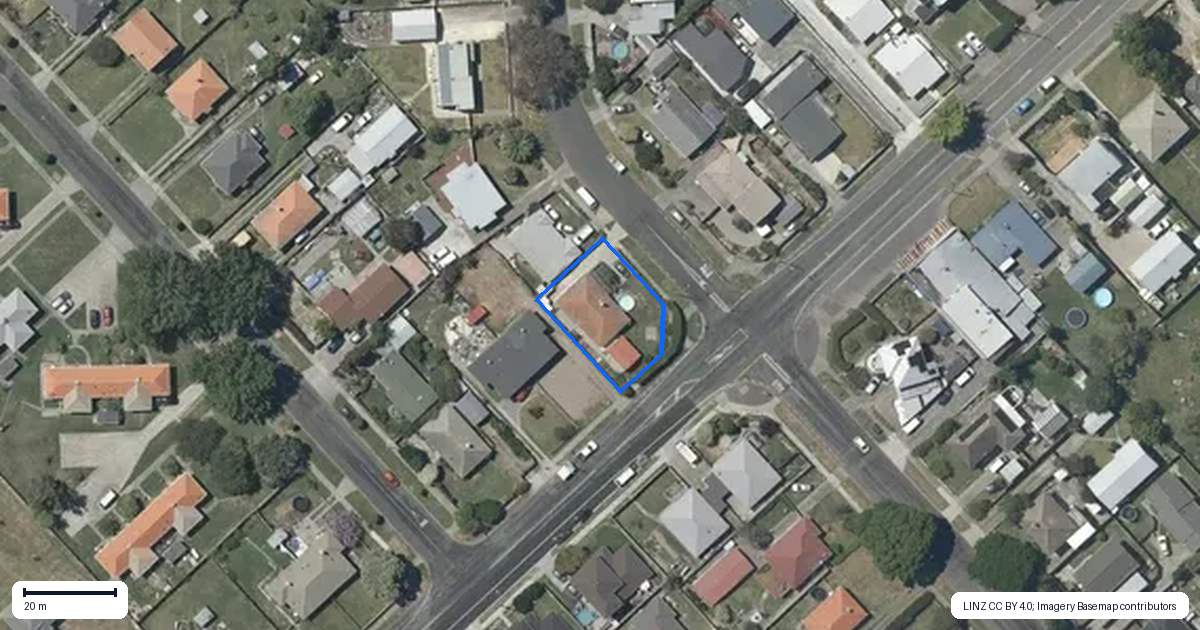 Property context map for 109 Latham Street, Marewa, Napier