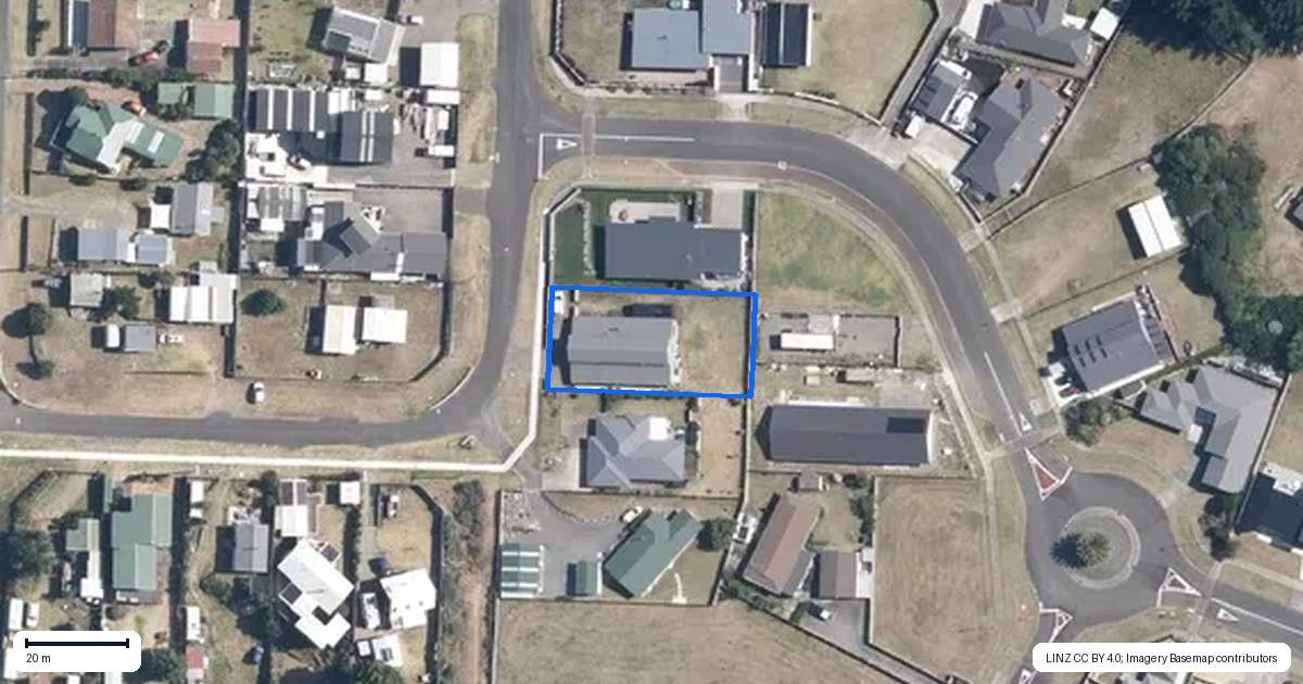 Property context map for 35 Barling Street, Himatangi Beach