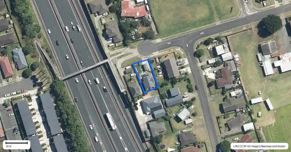 Property context map for 107 Hall Avenue, Favona, Auckland