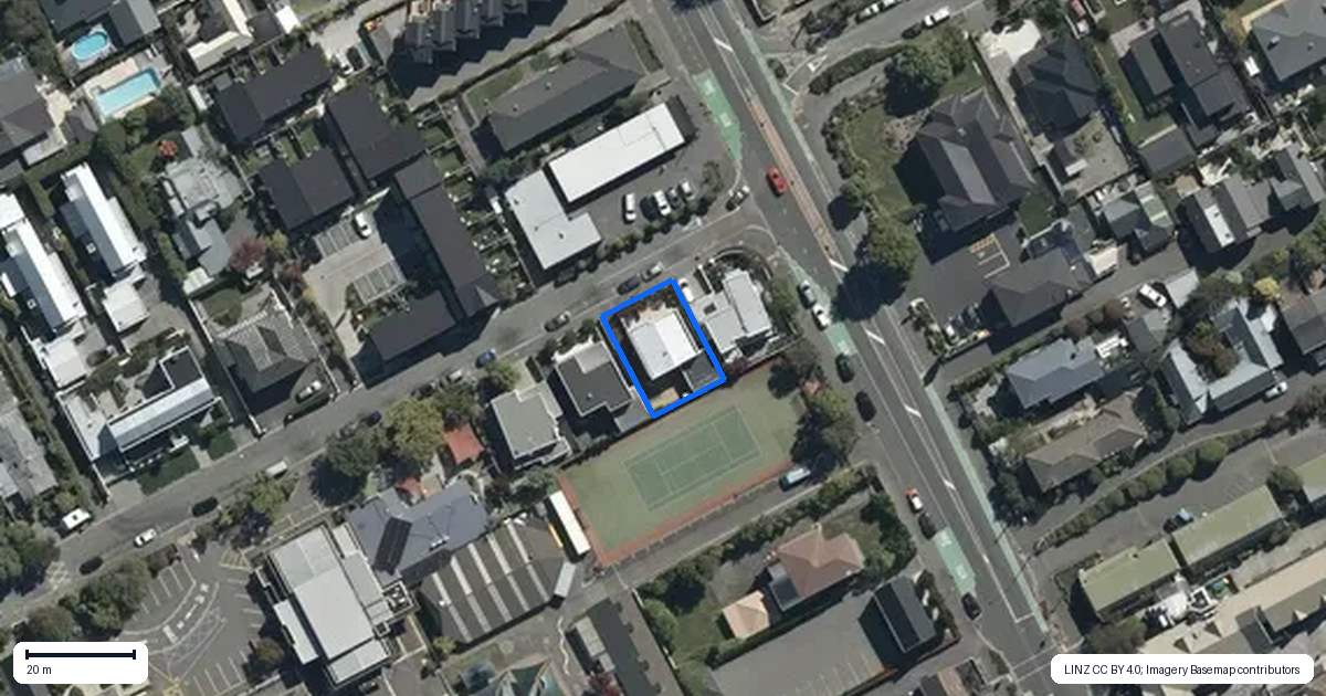 Property context map for 152 Merivale Lane, Merivale, Christchurch