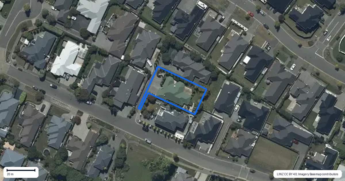 Property context map for 15 Saddleback Green, Halswell, Christchurch