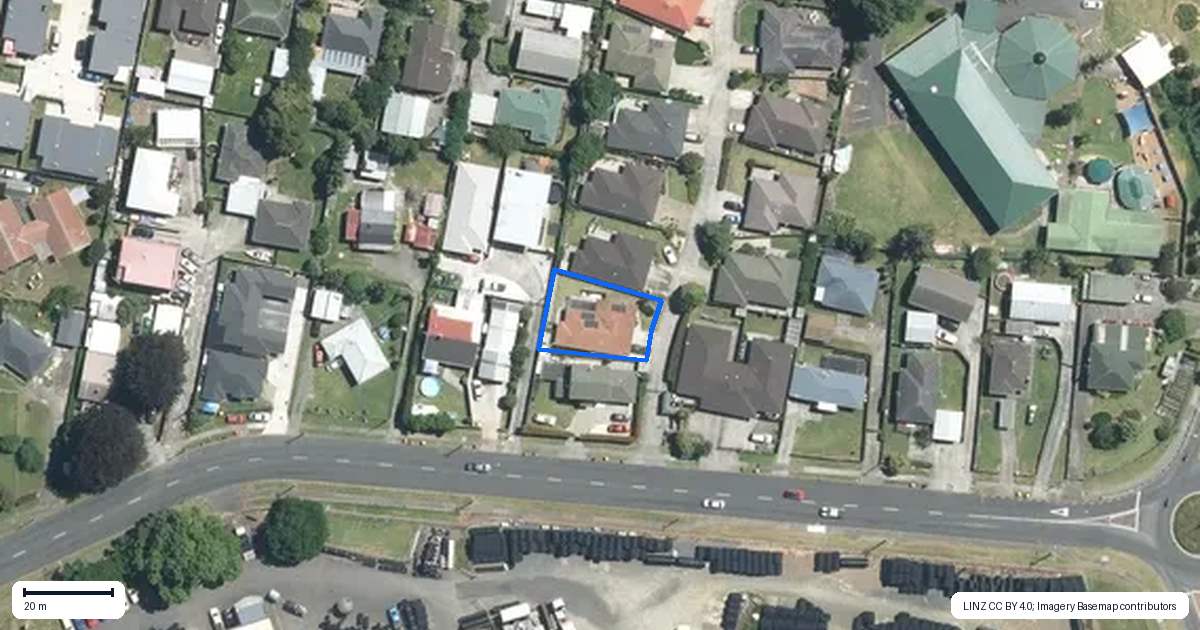Property context map for 2 Tiel Lane, Papakura