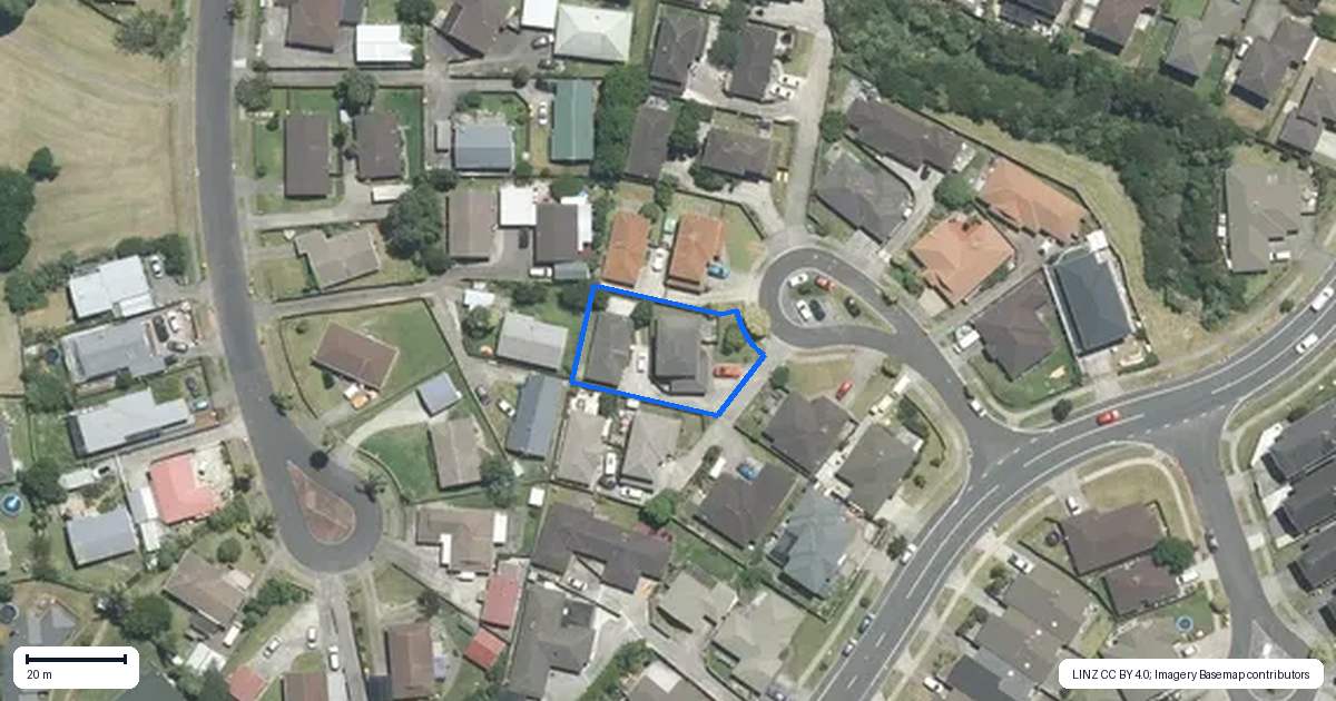 Property context map for 10 Orbit Place, Flat Bush, Auckland