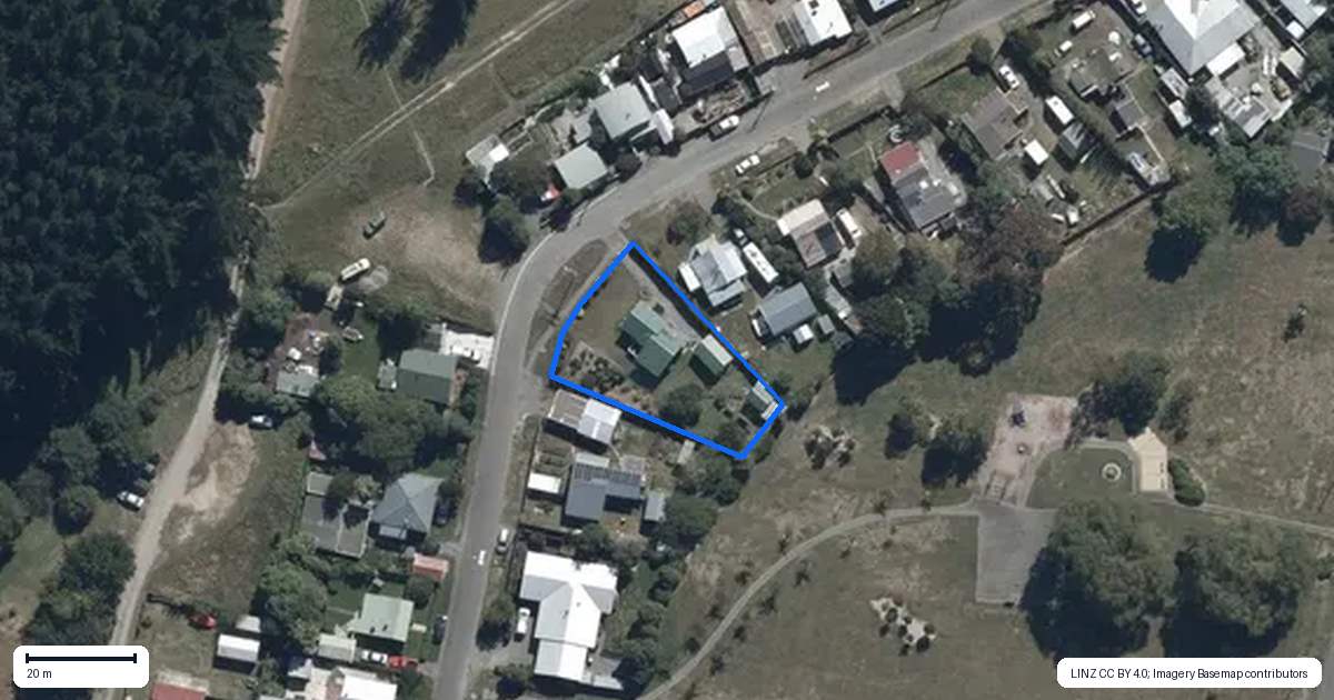 Property context map for 156 Riverlea Estate Drive, Kainga, Christchurch