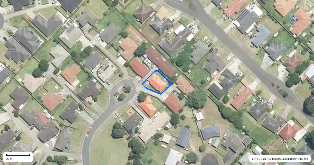 Property context map for 23 Margarita Rise, Pukekohe