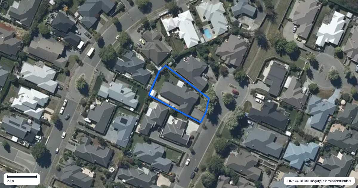 Property context map for 17 Kilbride Gardens, Halswell, Christchurch