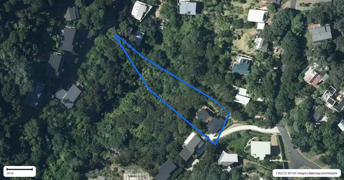 Property context map for 41A Tiri View Road, Palm Beach, Waiheke Island