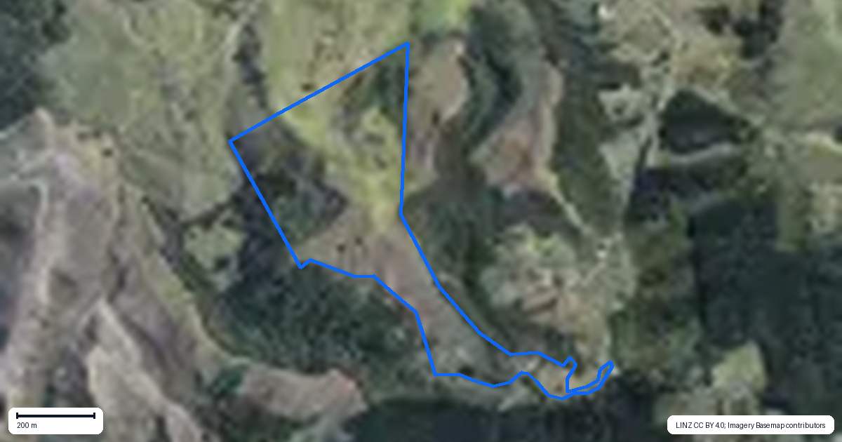 Property context map for 206 Martin Access Road, Makarau, Warkworth