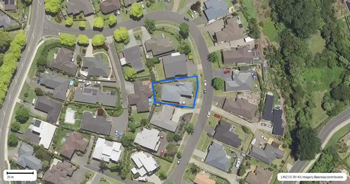 Property context map for 34 Buxton Place, Ohauiti, Tauranga