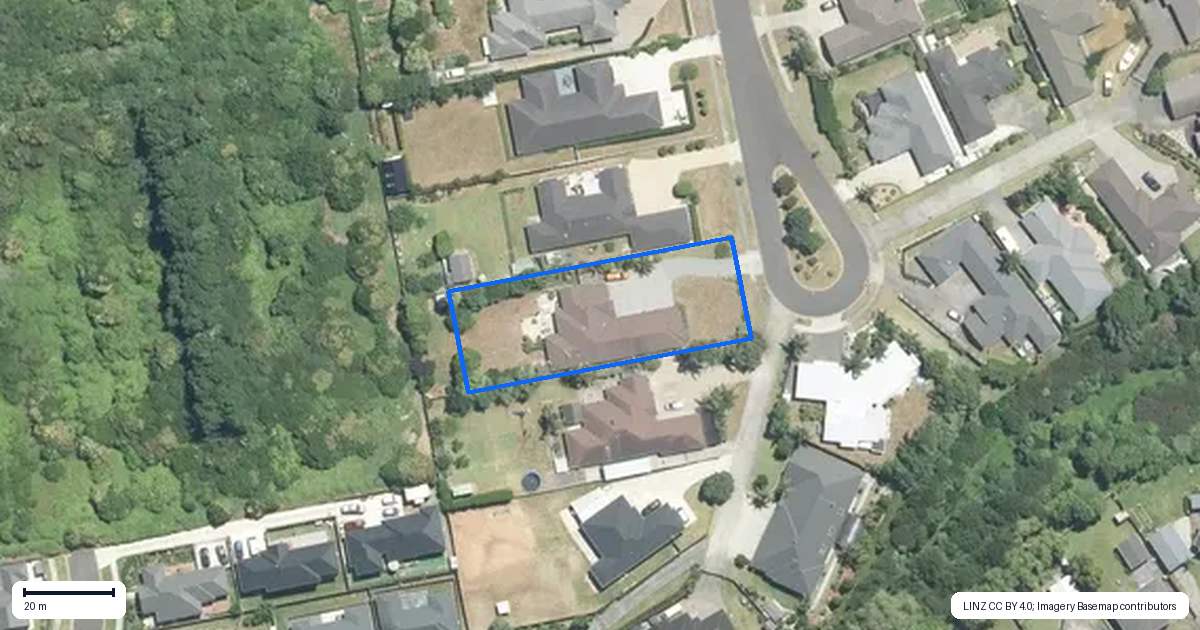 Property context map for 55 Lough Bourne Drive, Pukekohe