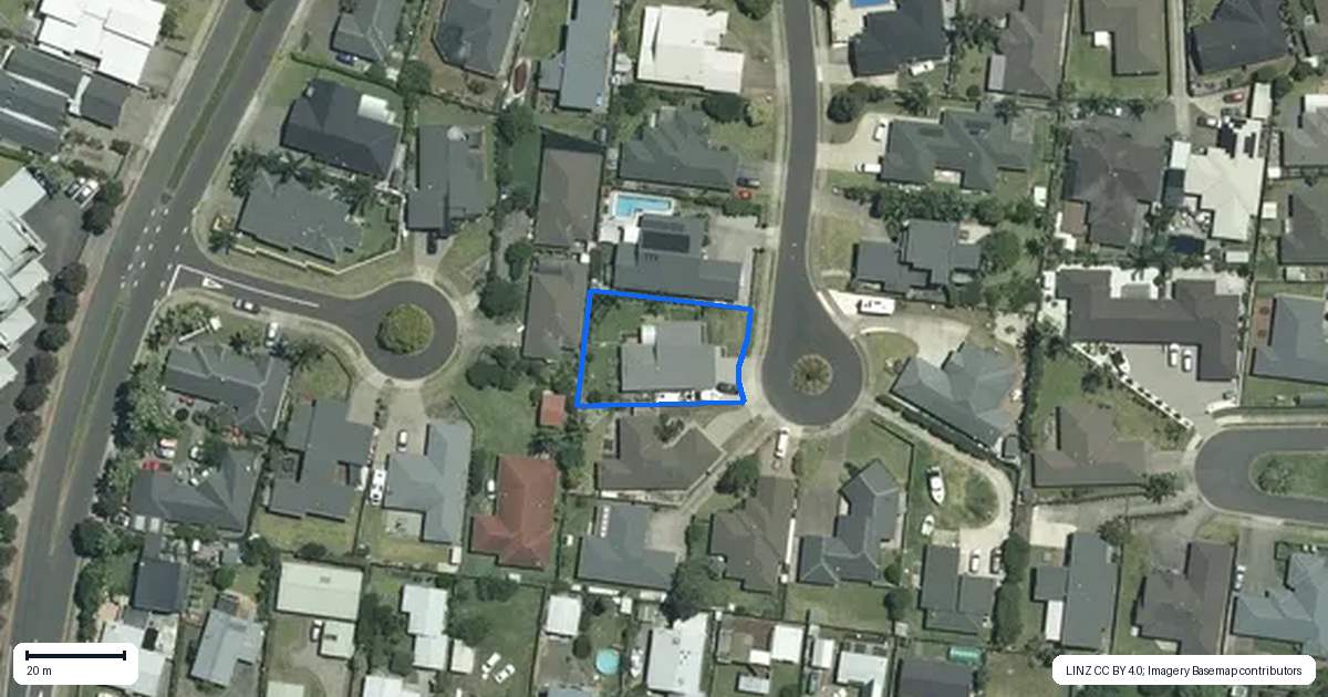 Property context map for 8 Acacia Court, Whitianga