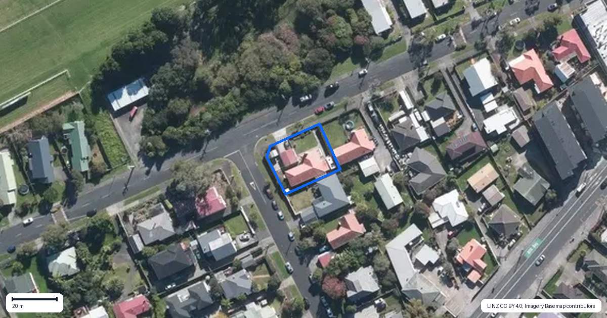 Property context map for 20 Wingate Street, Avondale, Auckland