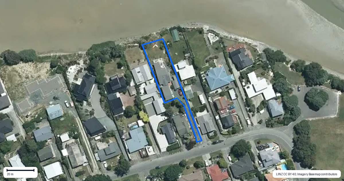 Property context map for 14 Martin Street, Monaco, Nelson