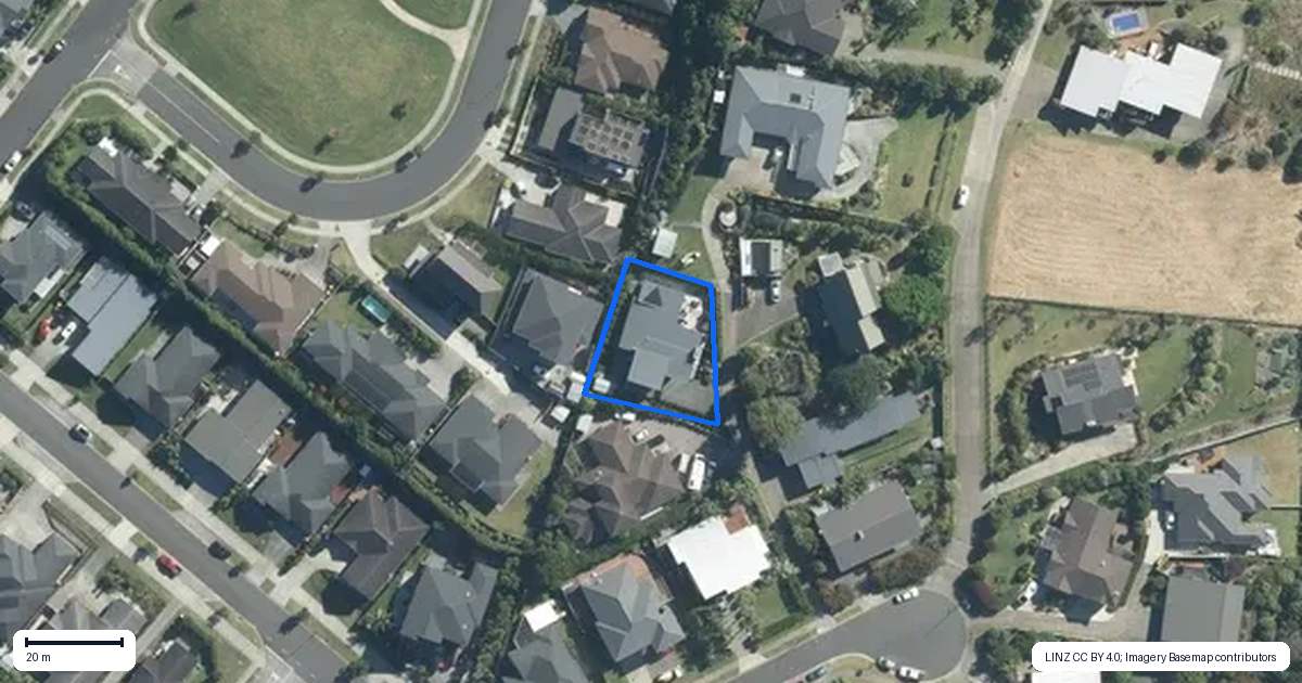 Property context map for 9 Bayview Park Lane, Orewa