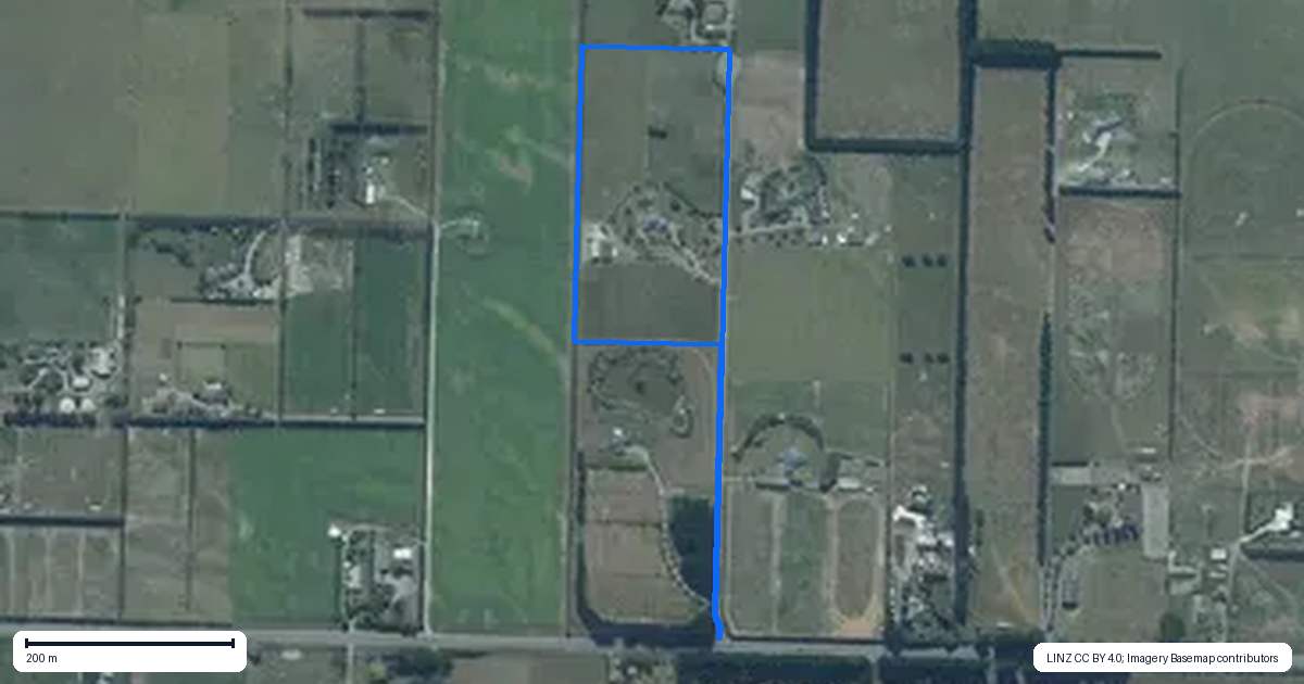 Property context map for 4/1280 West Coast Road, West Melton