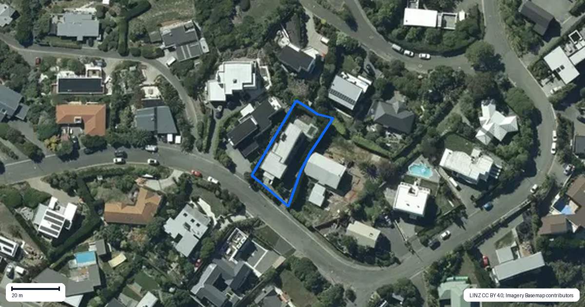 Property context map for 143 Richmond Hill Road, Richmond Hill, Christchurch
